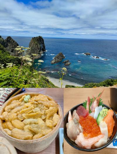 北海道2日目、積丹ブルーを見たくて！ 女人禁制の地「神威岬（カムイ）」、島武意海岸、うに丼を満喫！♪　